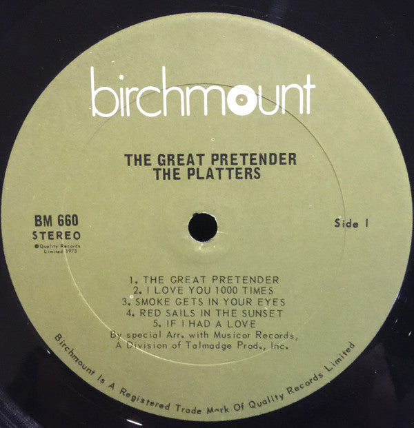 The Platters : The Great Pretender (LP, Album)