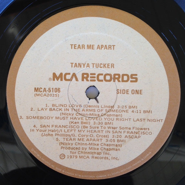 Tanya Tucker : Tear Me Apart (LP, Album)