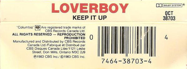 Loverboy : Keep It Up (Cass, Album, Dol)