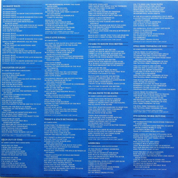 Carole King : Thoroughbred (LP, Album)
