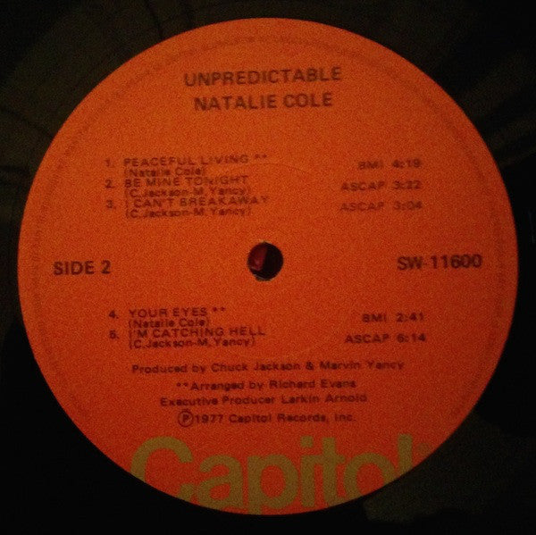 Natalie Cole : Unpredictable (LP, Album)