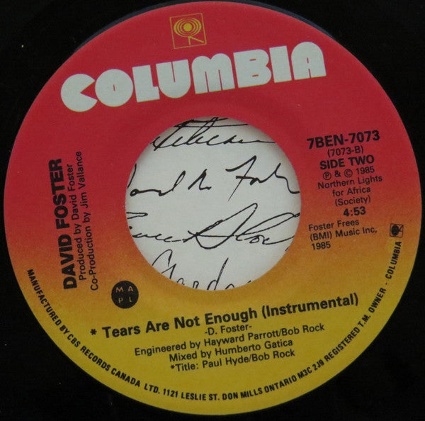 Northern Lights (6) : Tears Are Not Enough (7")