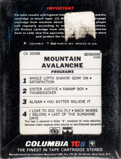 Mountain : Avalanche (8-Trk, Album)