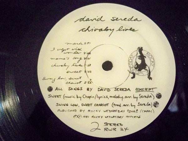 David Sereda : Chivalry Lives (LP, Album)