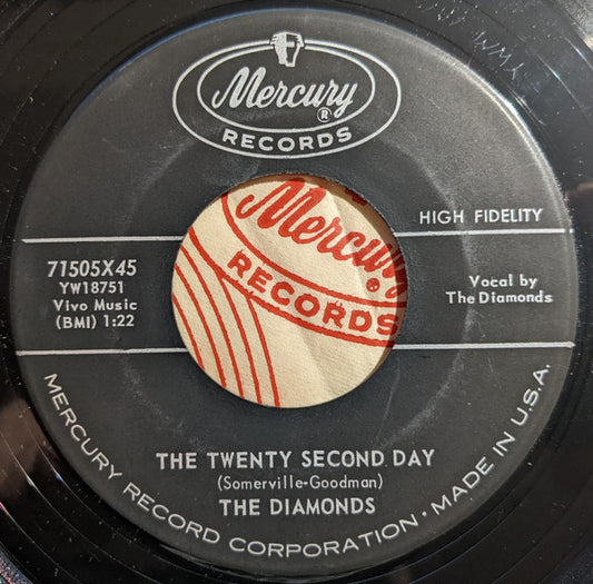 The Diamonds : The Twenty Second Day / Young In Years (7")