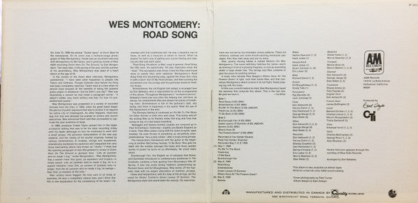 Wes Montgomery : Road Song (LP, Album)