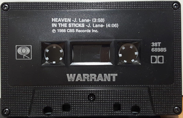 Warrant : Heaven / In The Sticks (Cass, Single)