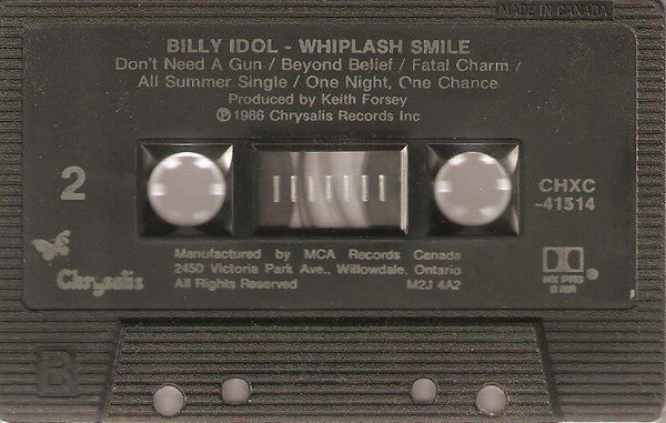 Billy Idol : Whiplash Smile (Cass, Album)