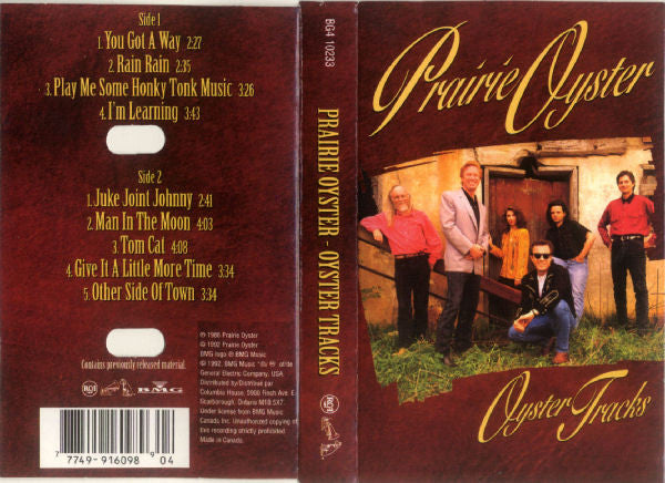Prairie Oyster : Oyster Tracks (Cass, Album, Club, RE, Abr)