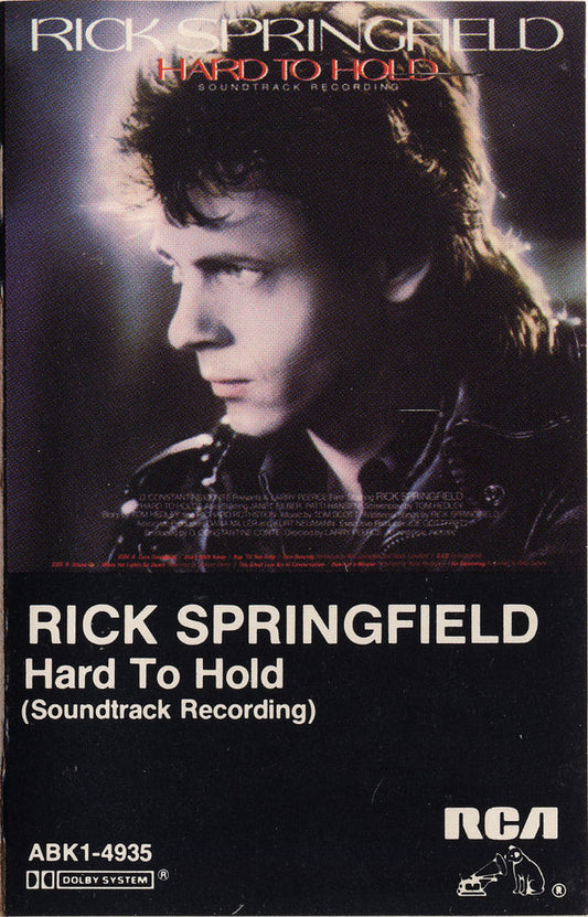 Rick Springfield : Hard To Hold (Soundtrack Recording) (Cass, Album, Dol)