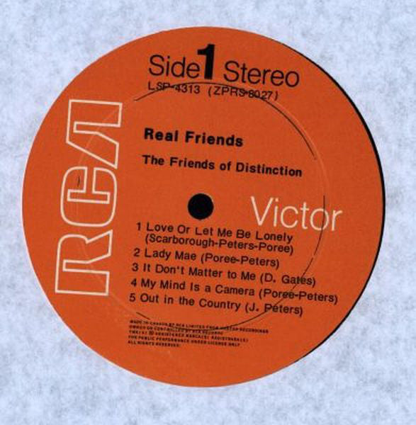 The Friends Of Distinction : Real Friends (LP, Album)