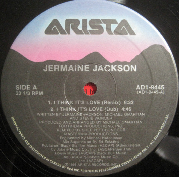 Jermaine Jackson : I Think It's Love (12")