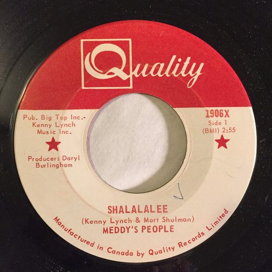Meddy's People : Shalalalee (7", Single)