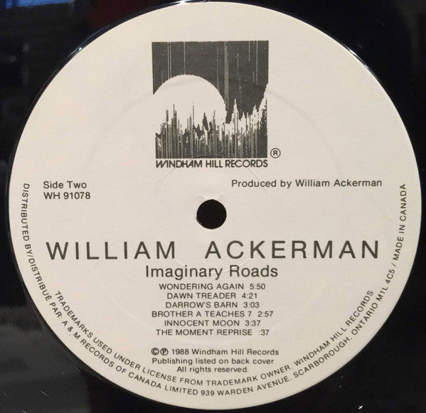 William Ackerman : Imaginary Roads (LP, Album)