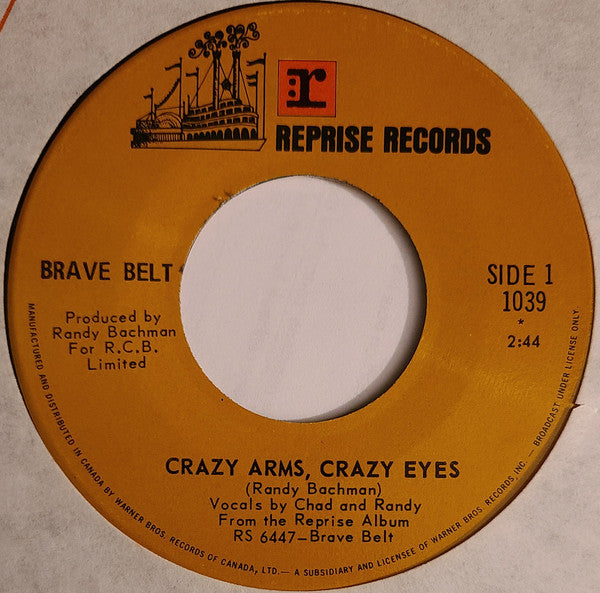 Brave Belt : Crazy Arms, Crazy Eyes / Holy Train (7", Single)