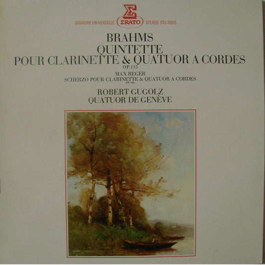 Johannes Brahms : Quintette Pour Clarinette Et Quatuor A Cordes (LP)