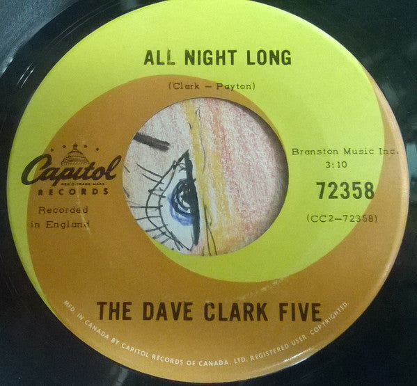 The Dave Clark Five : Try Too Hard / All Night Long (7", Single)