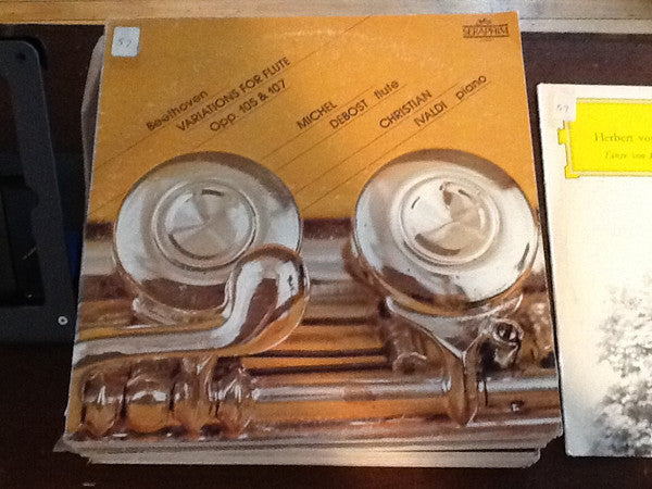 Beethoven*, Michel Debost, Christian Ivaldi : Variations For Flute Opp. 105 & 107 (LP, Album)