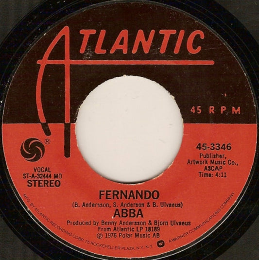 ABBA : Fernando / Rock Me (7", Single, Styrene, Mon)
