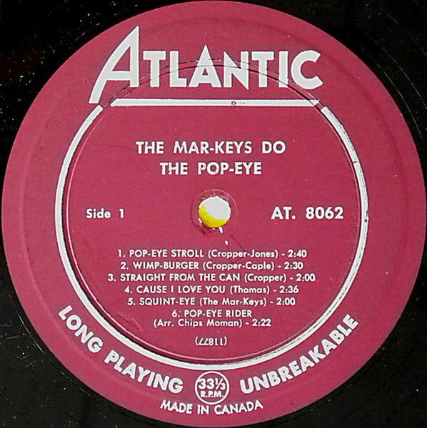 The Mar-Keys : Do The Pop-Eye (LP, Album, Mono)