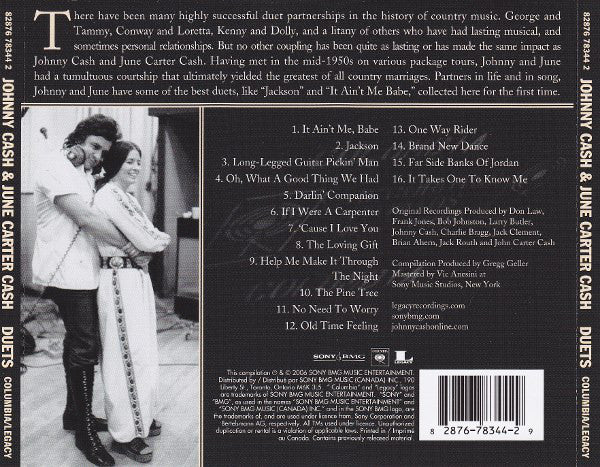 Johnny Cash & June Carter Cash : Duets (CD, Comp)