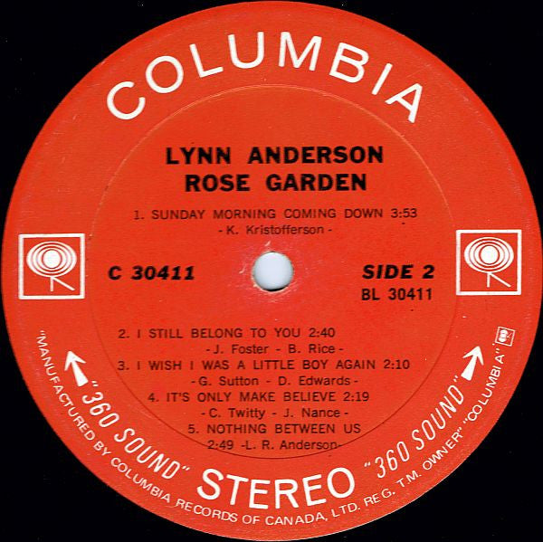 Lynn Anderson : Rose Garden (LP, Album)