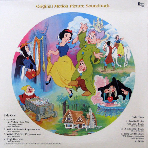 Various : Walt Disney's "Snow White And The Seven Dwarfs" (Original Motion Picture Soundtrack) (LP, Album, Pic)