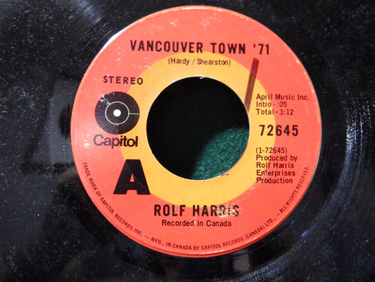 Rolf Harris : Vancouver Town (7", Single)