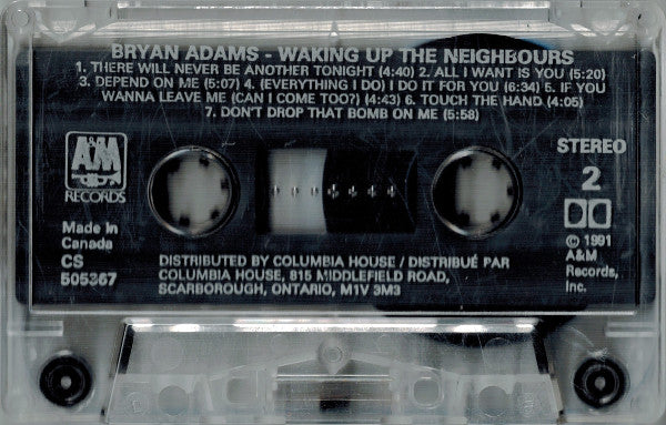 Bryan Adams : Waking Up The Neighbours (Cass, Album, Club)