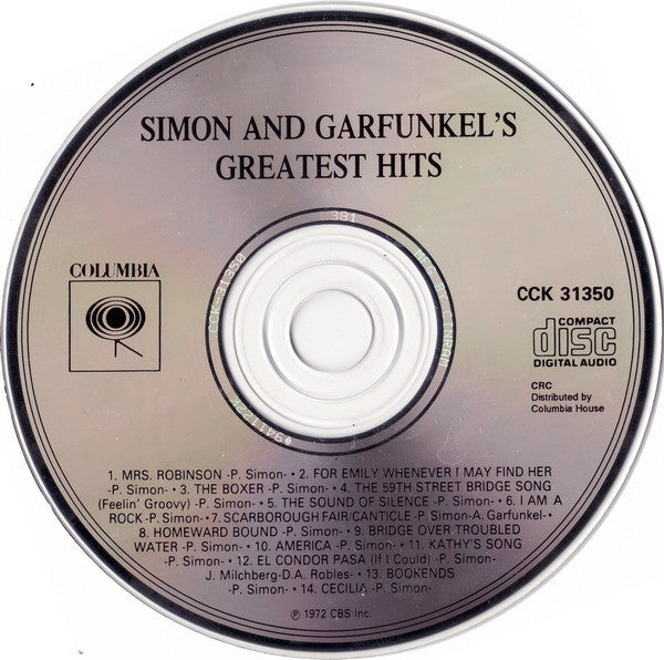 Simon And Garfunkel* : Simon And Garfunkel's Greatest Hits (CD, Comp, Club, RE)