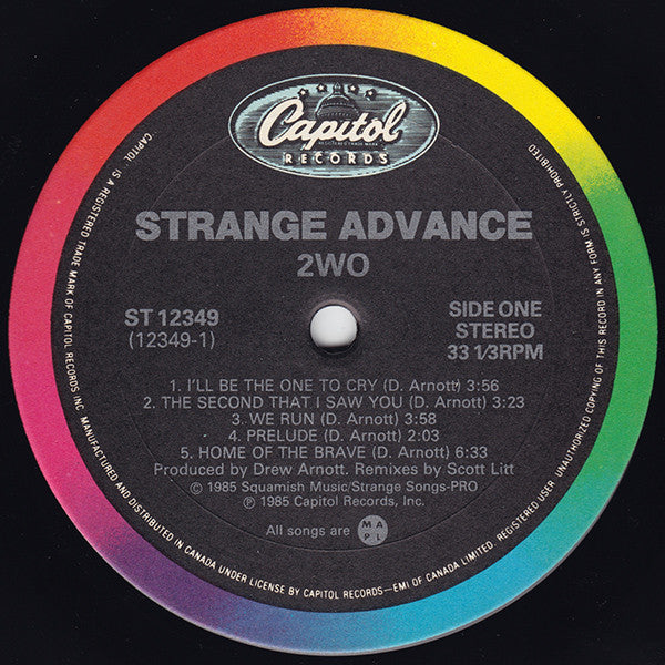 Strange Advance : 2wo (LP, Album)