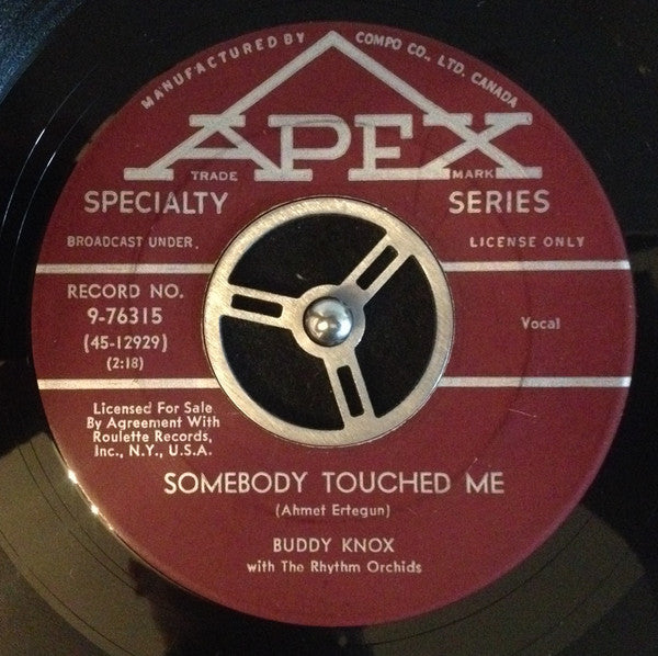 Buddy Knox With The Rhythm Orchids : C'Mon Baby / Somebody Touched Me (7", Single)