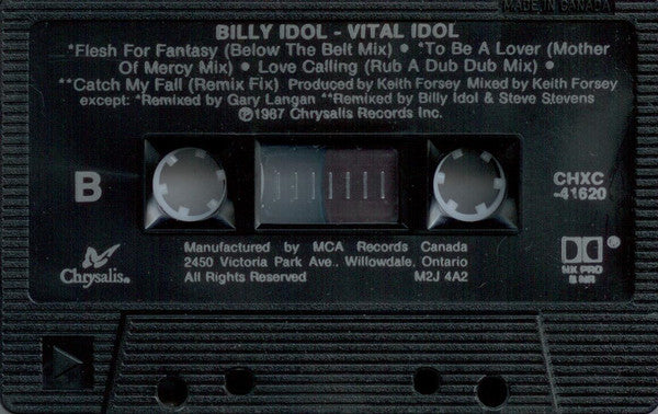 Billy Idol : Vital Idol (Cass, Comp, G, )