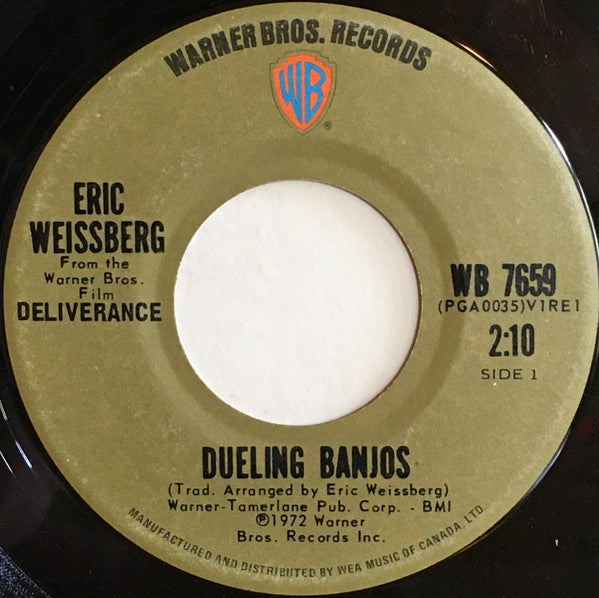 Eric Weissberg & Steve Mandel* : Dueling Banjos (7", Single, Don)