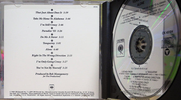 Vern Gosdin : Alone (CD, Album)