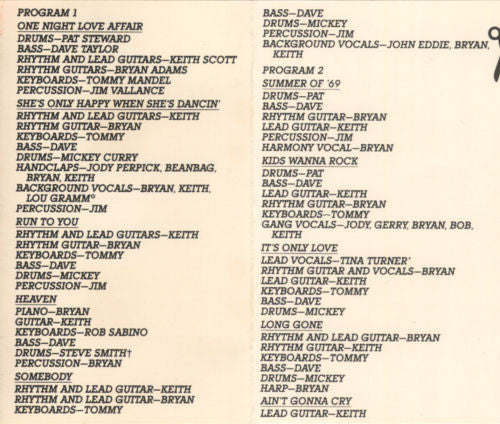 Bryan Adams : Reckless (Cass, Album, CrO)