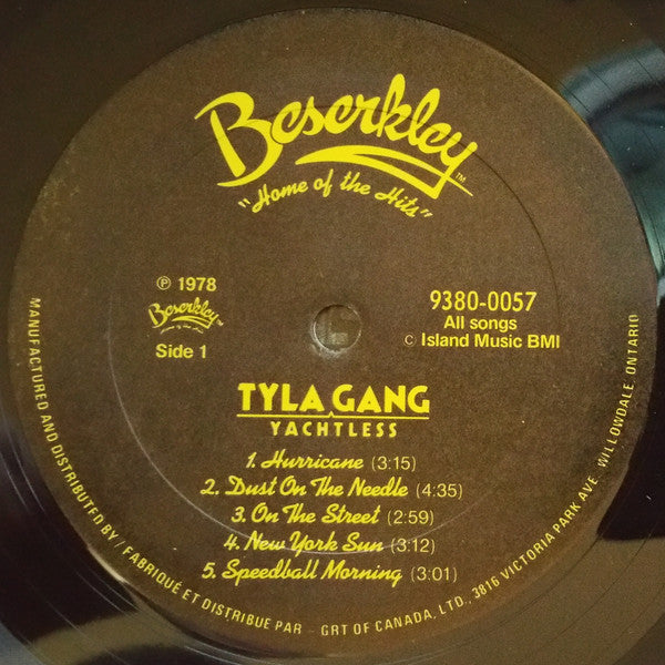 Tyla Gang : Yachtless (LP, Album)