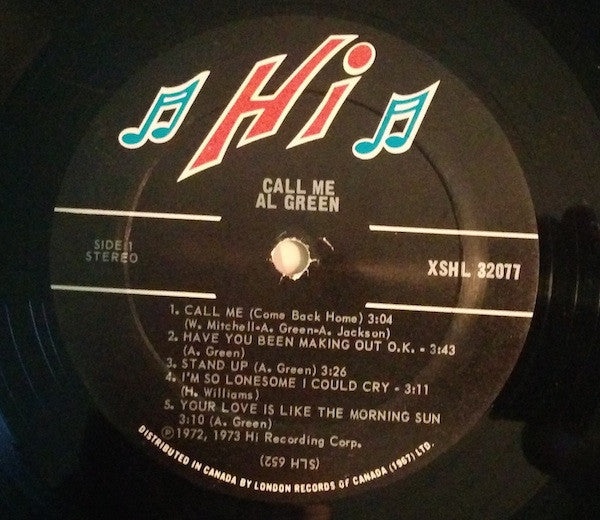 Al Green : Call Me (LP, Album)