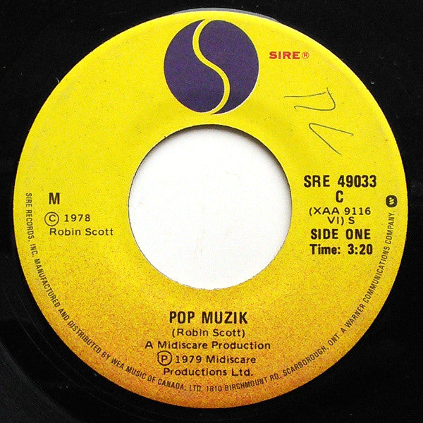 M (2) : Pop Muzik (7", Single)