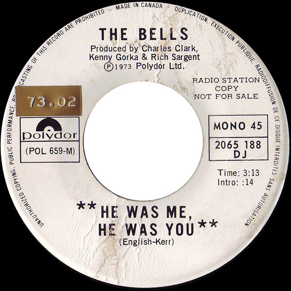 The Bells (2) : He Was Me, He Was You (7", Single, Promo)