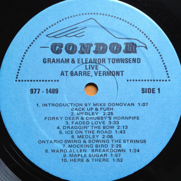 Graham Townsend & Eleanor Townsend : Live At Barre, Vermont (LP, Album)