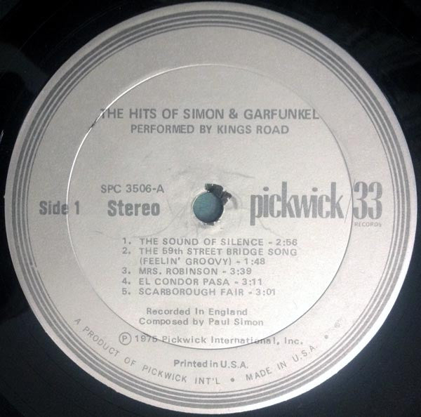 King's Road : The Hits Of Simon and Garfunkel (LP, Album)