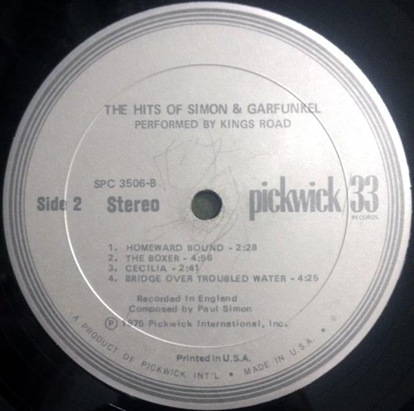 King's Road : The Hits Of Simon and Garfunkel (LP, Album)