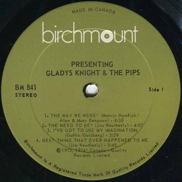 Gladys Knight And The Pips : Presenting Gladys Knight & The Pips (LP, Comp)