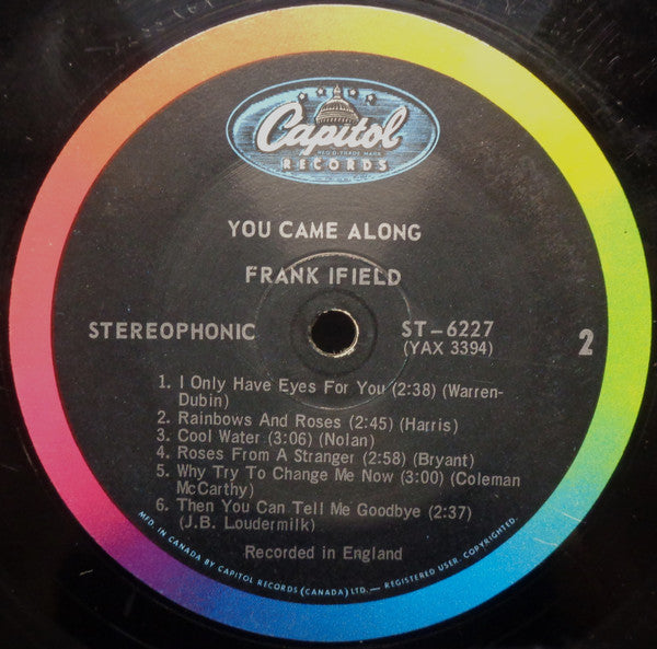Frank Ifield : You Came Along (LP, Album)