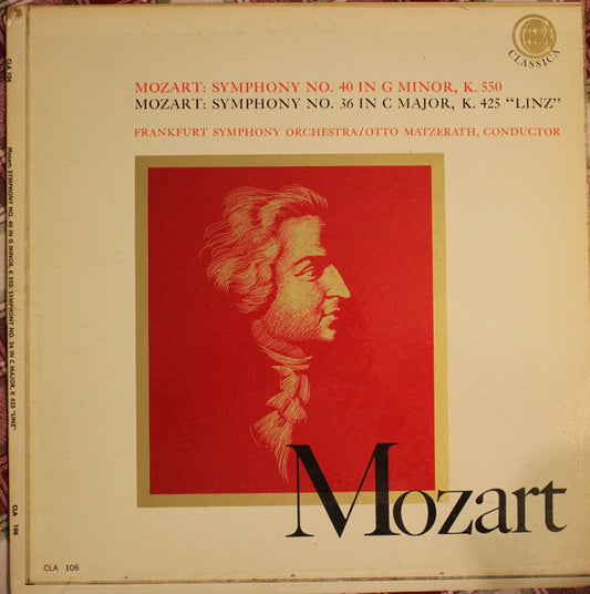 Otto Matzerath : Mozart: Symphony No. 40 In G Minor, K. 550;  Mozart: Symphony No. 36 In C Major, K. 425 "Linz" (LP, Album)