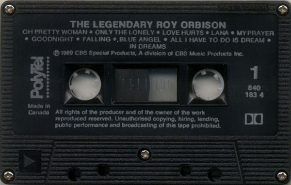 Roy Orbison : The Legendary Roy Orbison (Cass, Comp, Dol)