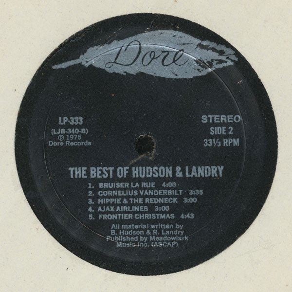 Hudson & Landry : The Best Of Hudson And Landry (LP, Comp)