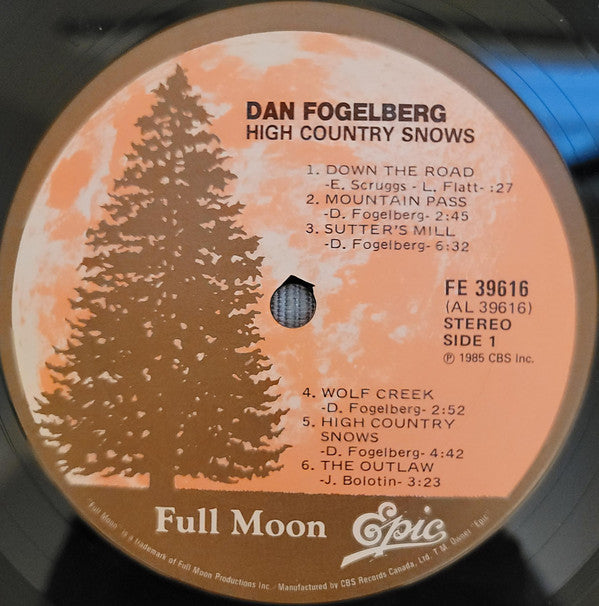 Dan Fogelberg : High Country Snows (LP, Album, Gat)