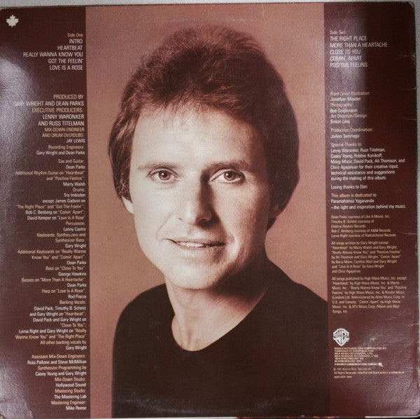 Gary Wright : The Right Place (LP, Album)